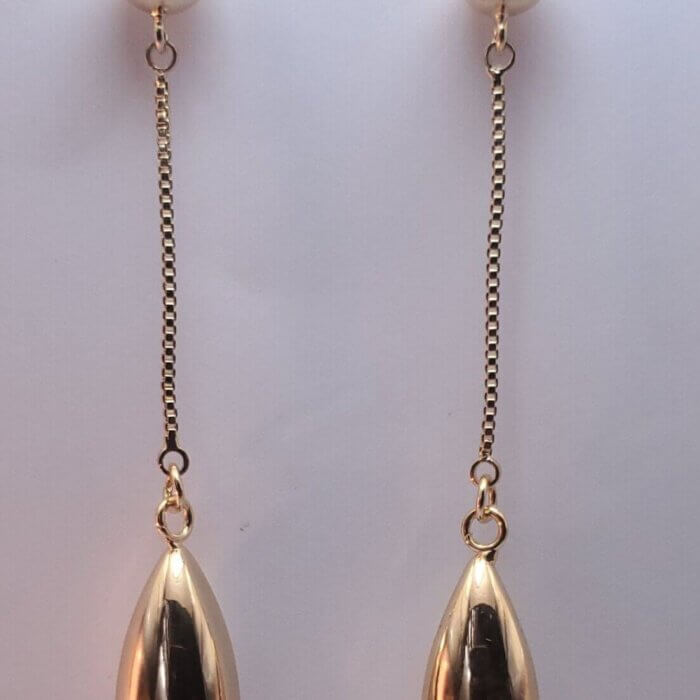 Aretes lágrima caída