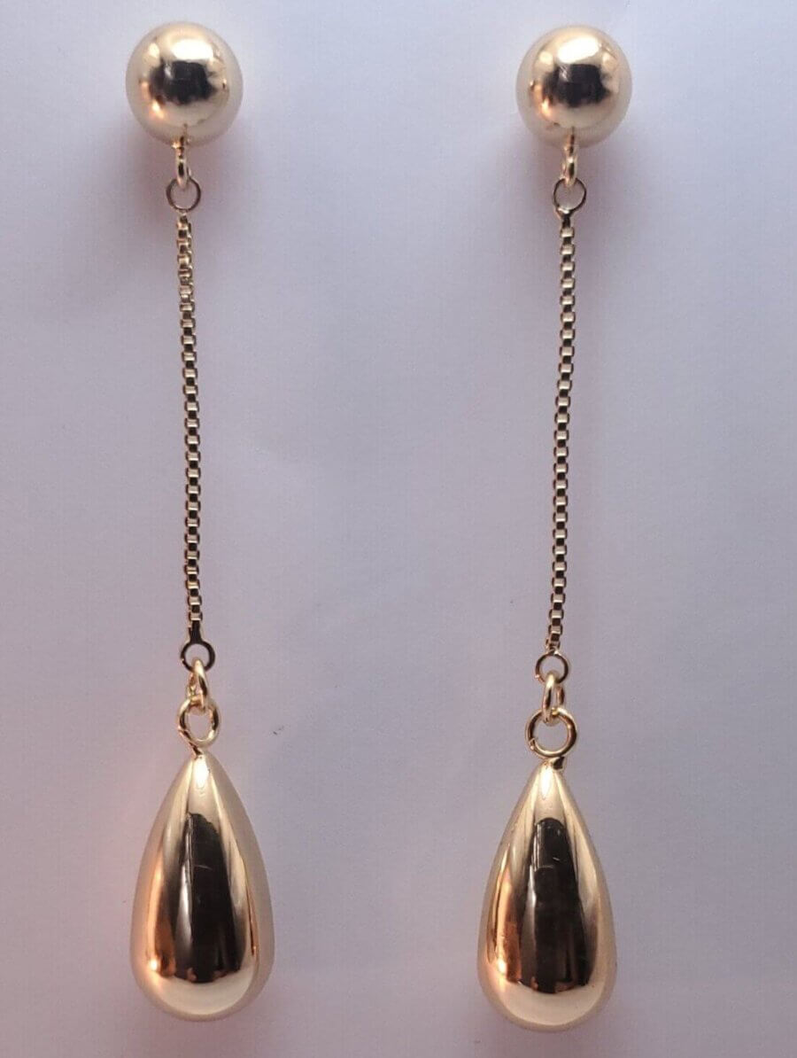 Aretes lágrima caída